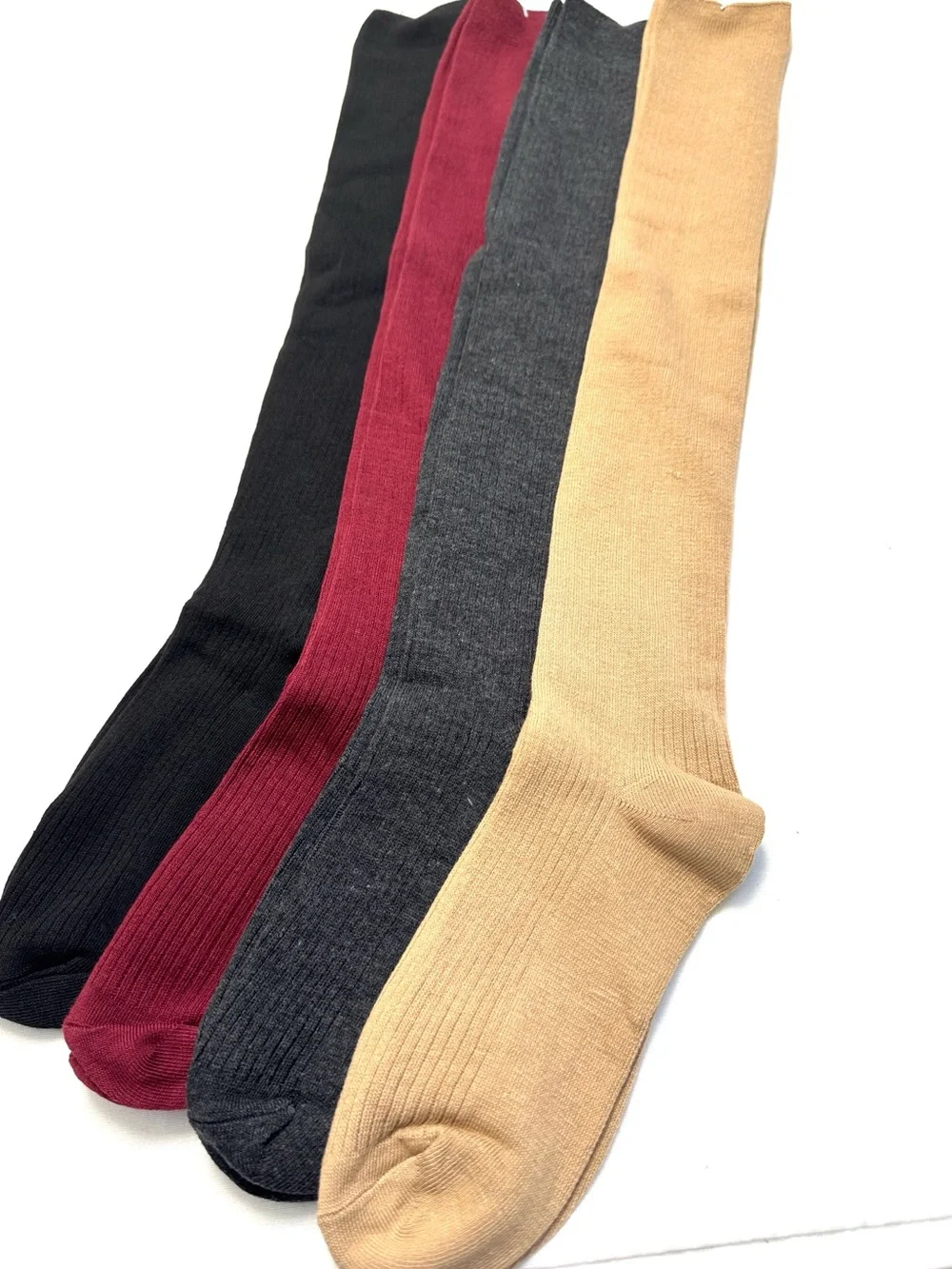 Socks Bundle Of 4 New Thigh Over The Knee Knit Long Socks